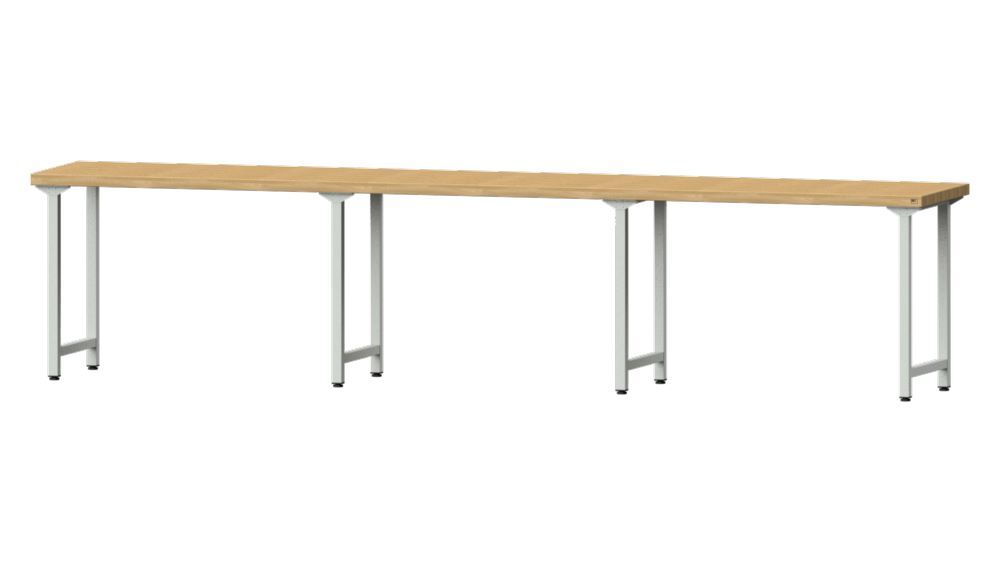 Anke Arbeitstisch 4050x800x900mm Bucheplatte Modell 200 Produktbild Anke Arbeitstisch 4050x800x900mm Bucheplatte Modell 200