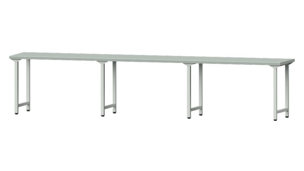 Anke Arbeitstisch 4050x800x840mm Stahlblechplatte Modell 200 Produktbild Anke Arbeitstisch 4050x800x840mm Stahlblechplatte Modell 200