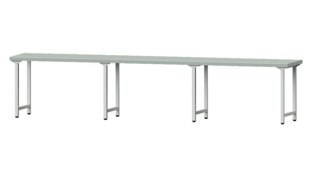 Anke Arbeitstisch 4050x800x850mm Stahlblechplatte Modell 200 Produktbild Anke Arbeitstisch 4050x800x850mm Stahlblechplatte Modell 200