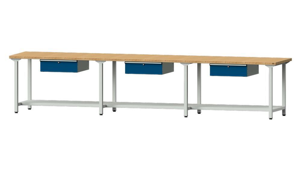 Anke Arbeitstisch Modell 203 3 x Hängeschublade Buche-Massiv Produktbild Anke Arbeitstisch Modell 203 3 x Hängeschublade Buche-Massiv