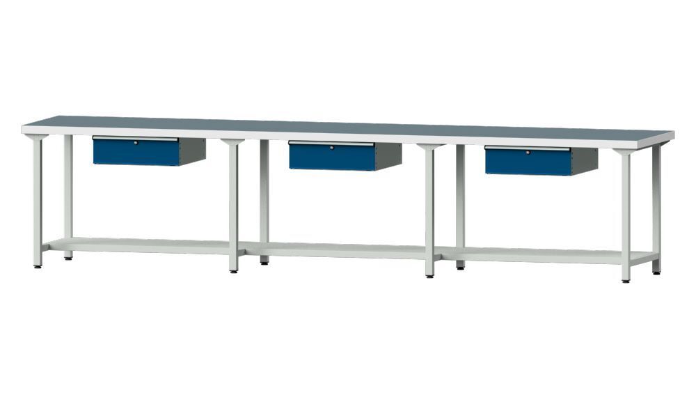 Anke Arbeitstisch Modell 203 Breite 4050 x Höhe 900 mm Produktbild Anke Arbeitstisch Modell 203 Breite 4050 x Höhe 900 mm