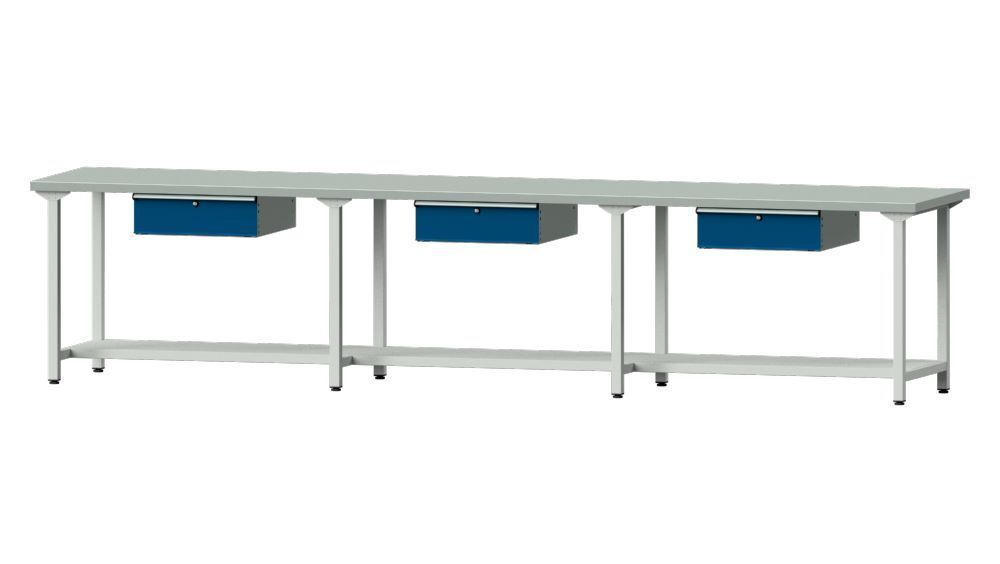 Anke Arbeitstisch Modell 203 mit Ablageboden aus Stahlblech 500 mm Produktbild Anke Arbeitstisch Modell 203 mit Ablageboden aus Stahlblech 500 mm