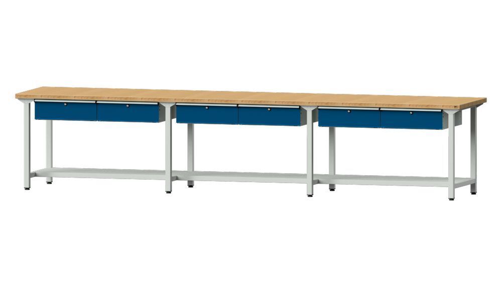 Anke Arbeitstisch Modell 205 4050 x 800 x 840 mm Produktbild Anke Arbeitstisch Modell 205 4050 x 800 x 840 mm