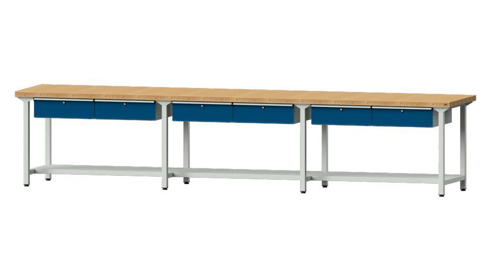 Anke Arbeitstisch Modell 205 Breite 4050 mm Produktbild Anke Arbeitstisch Modell 205 Breite 4050 mm