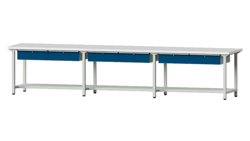 Anke Arbeitstisch Modell 205 Arbeitsplatte Höhe 40 mm Produktbild Anke Arbeitstisch Modell 205 Arbeitsplatte Höhe 40 mm