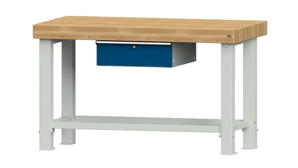Anke Arbeitstisch Serie VS 1500 Modell 101 VS Buche-Massiv-Platte Höhe 100 mm Produktbild Anke Arbeitstisch Serie VS 1500 Modell 101 VS Buche-Massiv-Platte Höhe 100 mm