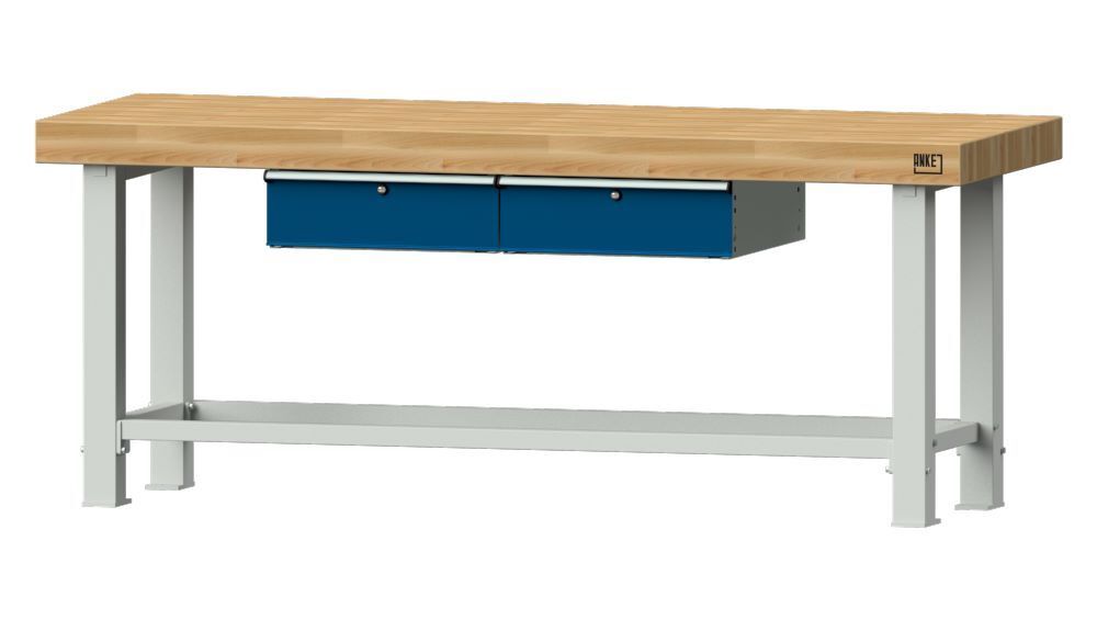 Anke Arbeitstisch Serie VS 2250 Modell 202 VS Buche-Massiv-Platte 100 mm Produktbild Anke Arbeitstisch Serie VS 2250 Modell 202 VS Buche-Massiv-Platte 100 mm