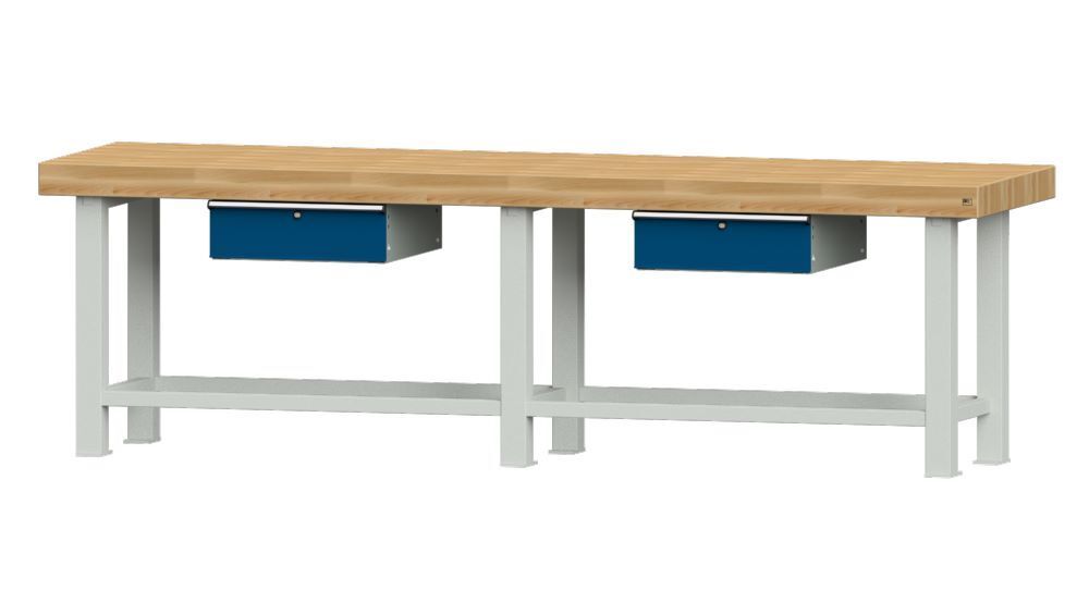 Anke Arbeitstisch Serie VS 3000 Modell 301 VS RAL 7035 / 5010 Produktbild Anke Arbeitstisch Serie VS 3000 Modell 301 VS RAL 7035 / 5010
