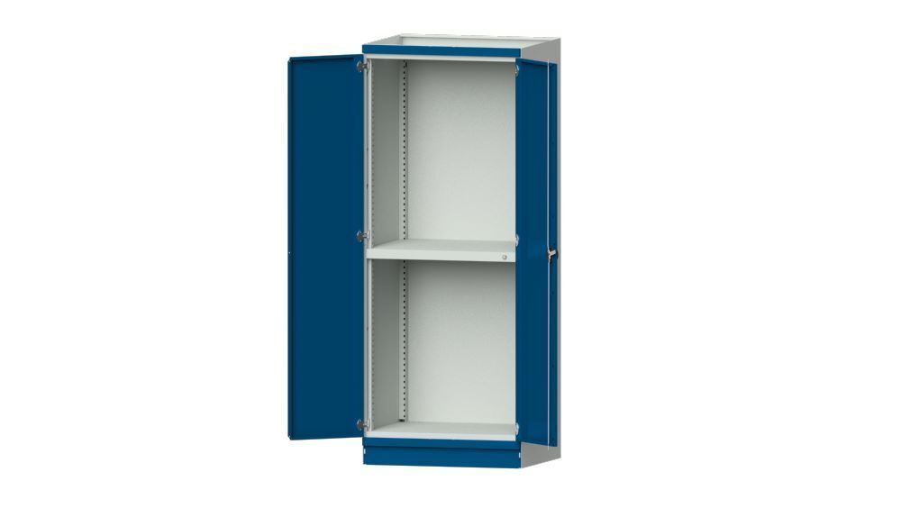 Anke Basisschrank mit Türen in blau Schranksystem Serie 910 V Modell 102 Produktbild Anke Basisschrank mit Türen in blau Schranksystem Serie 910 V Modell 102