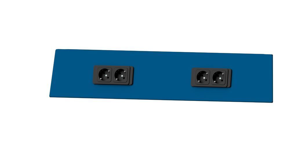 Anke Energiekanal Systemaufbau 743 x 64 x 150 mm RAL 5010 Produktbild Anke Energiekanal Systemaufbau 743 x 64 x 150 mm RAL 5010
