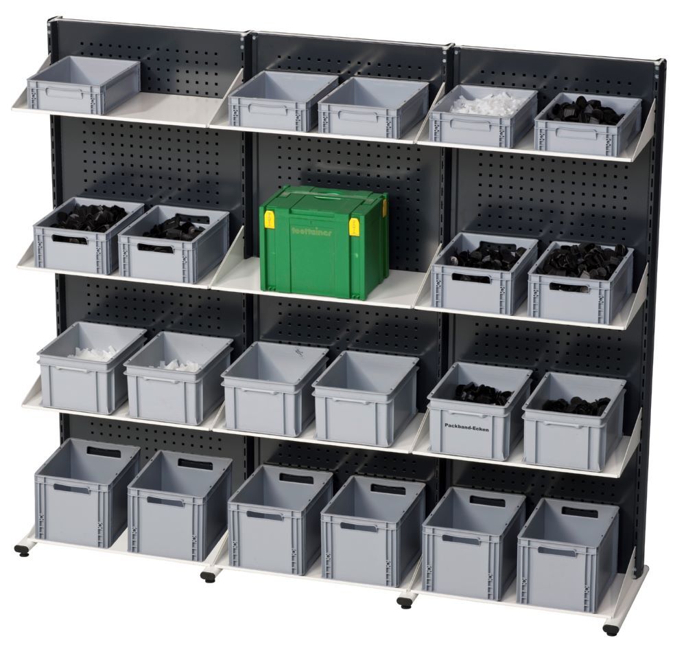 Anke Eurobehälter grau 600 x 400 x 120 mm Produktbild Anke Eurobehälter grau 600 x 400 x 120 mm