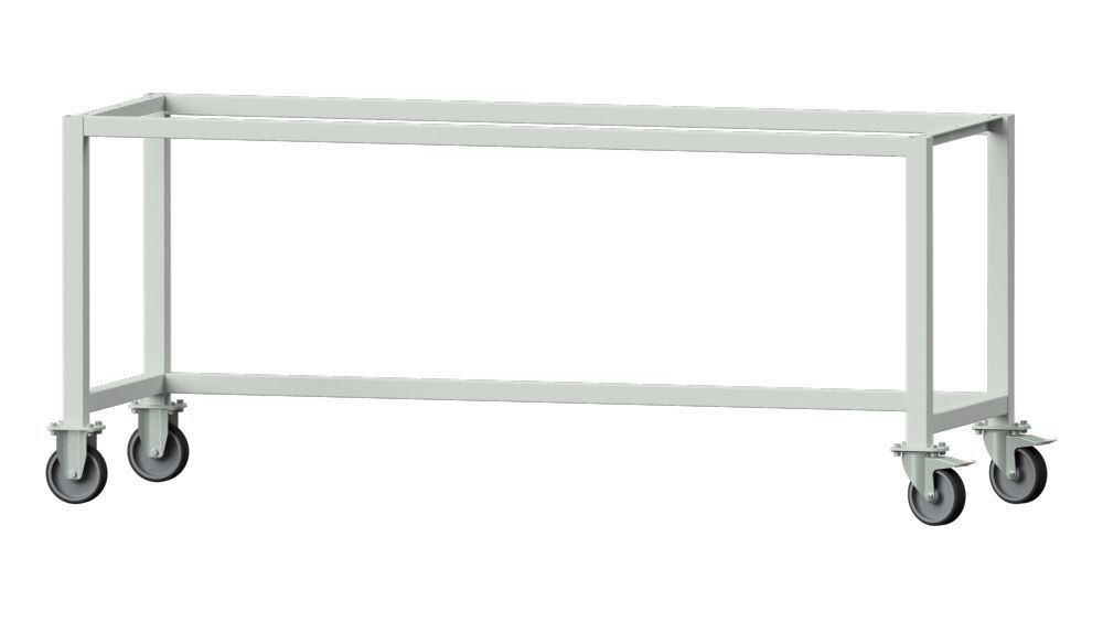 Anke Gestell A fahrbar 1860 x 615 x 800 mm passend zu Arbeitstisch 2000 mm Produktbild Anke Gestell A fahrbar 1860 x 615 x 800 mm passend zu Arbeitstisch 2000 mm