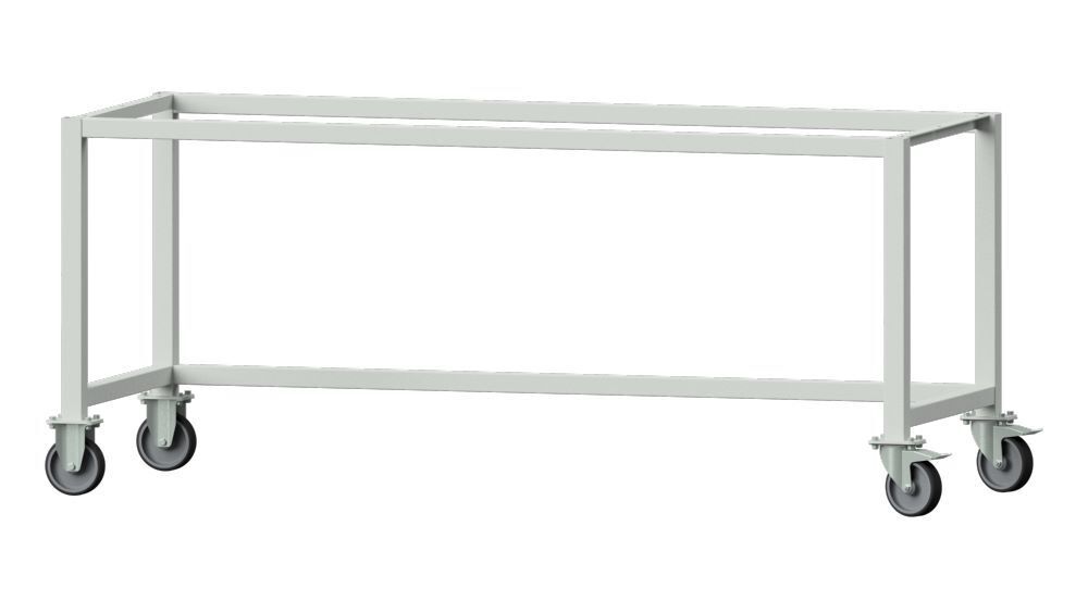 Anke Gestell A fahrbar passend zu Arbeitstisch 2000 mm RAL 7035 Produktbild Anke Gestell A fahrbar passend zu Arbeitstisch 2000 mm RAL 7035