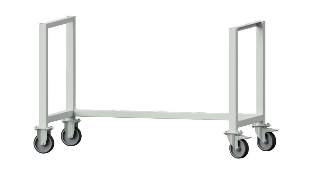 Anke Gestell B fahrbar RAL 7035 passend zu Arbeitstisch 1260 x 615 x 800 mm Produktbild Anke Gestell B fahrbar RAL 7035 passend zu Arbeitstisch 1260 x 615 x 800 mm