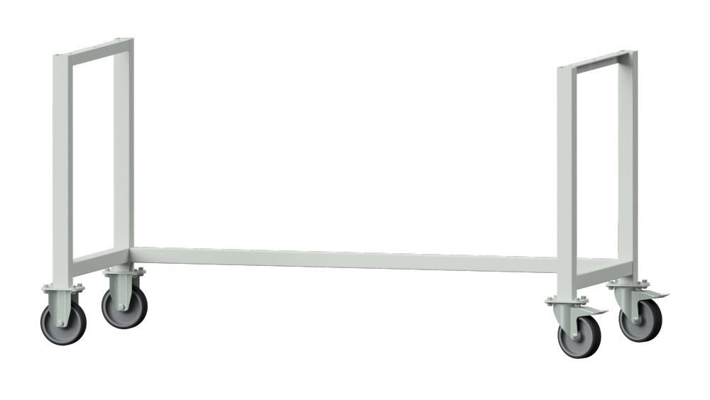 Anke Gestell B fahrbar RAL 7035 passend zu Arbeitstisch 1500 mm Produktbild Anke Gestell B fahrbar RAL 7035 passend zu Arbeitstisch 1500 mm