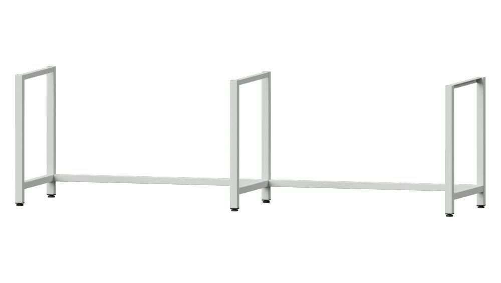 Anke Gestell B fix 2790 x 715 x 850 mm RAL 7035 passend zu Arbeitstisch 2800 mm Produktbild Anke Gestell B fix 2790 x 715 x 850 mm RAL 7035 passend zu Arbeitstisch 2800 mm