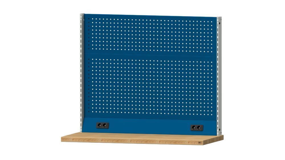 Anke Systemaufbau Lochwand blau 1480 x 1200 mm Serie CONNECT Produktbild Anke Systemaufbau Lochwand blau 1480 x 1200 mm Serie CONNECT