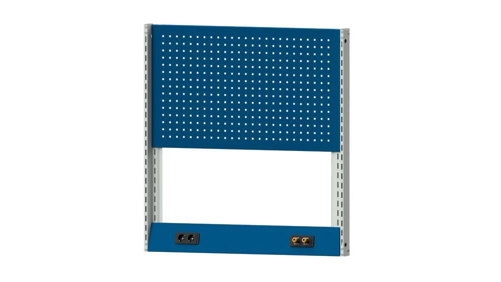 Anke Systemaufbau Lochwand mit Doppelsteckdose Serie CONNECT Produktbild Anke Systemaufbau Lochwand mit Doppelsteckdose Serie CONNECT