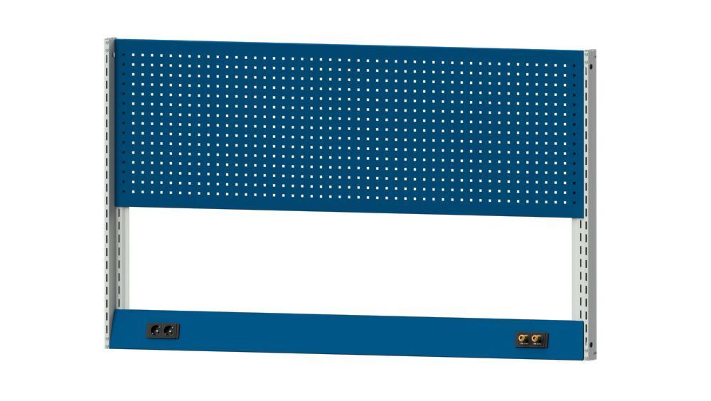 Anke Systemaufbau Lochwand mit Doppelsteckdose 230 V Serie CONNECT Produktbild Anke Systemaufbau Lochwand mit Doppelsteckdose 230 V Serie CONNECT