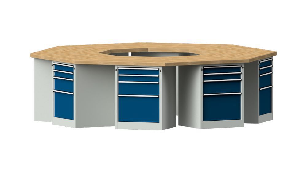 Anke Gruppenwerkbank 3266 x 3018 x 900 mm Serie VG Modell 807 VG Produktbild Anke Gruppenwerkbank 3266 x 3018 x 900 mm Serie VG Modell 807 VG