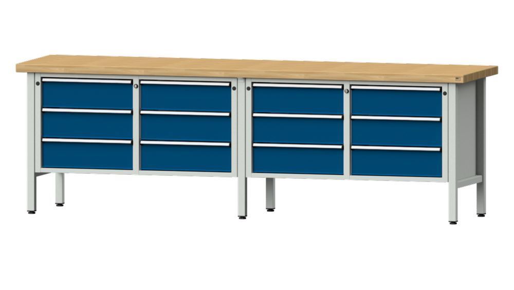 Anke Kastenwerkbank 2800 x 900 mm Buchenplatte 50 mm V2800 Modell 108 V Produktbild Anke Kastenwerkbank 2800 x 900 mm Buchenplatte 50 mm V2800 Modell 108 V