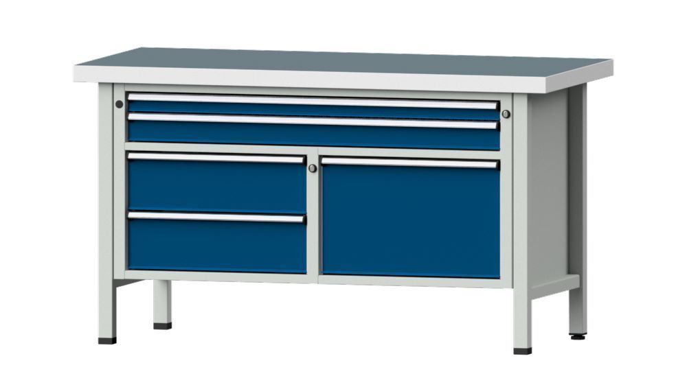 Anke Kastenwerkbank mit Universalplatte und 5 Schubladen V 1500 Modell 253 V Produktbild Anke Kastenwerkbank mit Universalplatte und 5 Schubladen V 1500 Modell 253 V