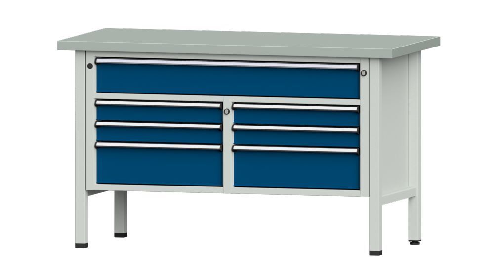 Anke Kastenwerkbank Arbeitsplatte verzinkt 40 mm V1500 Modell 258 V