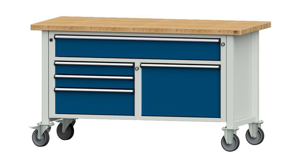 Anke Kastenwerkbank mit Rollen Buche Massiv Platte 40 mm V1500 Modell 256 V Produktbild Anke Kastenwerkbank mit Rollen Buche Massiv Platte 40 mm V1500 Modell 256 V