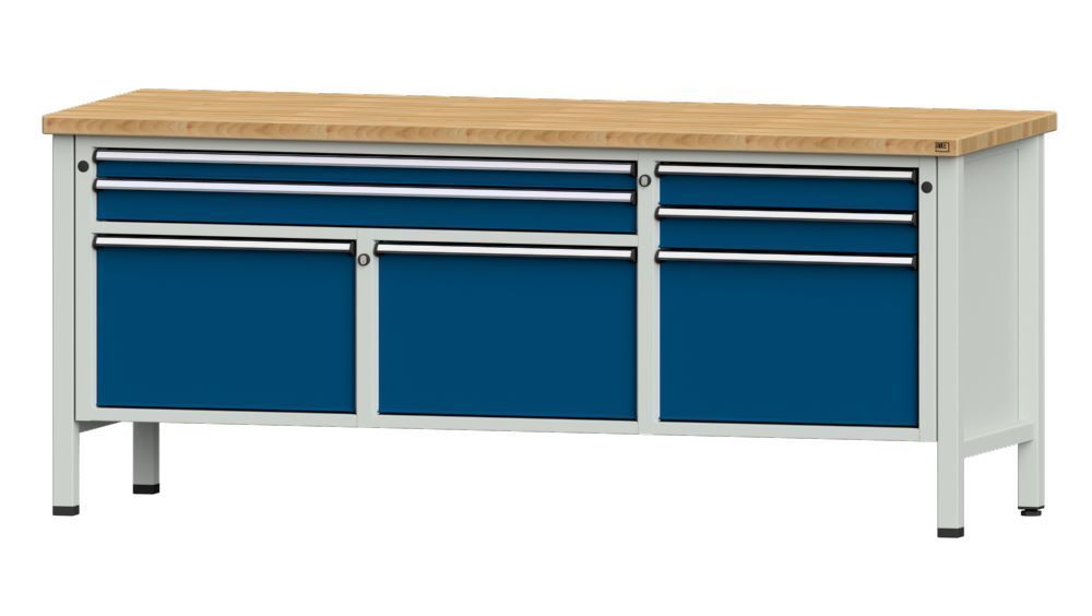 Anke Kastenwerkbank 2000 x 840 mm Buchenplatte 40 mm V2000 Modell 281 V Produktbild Anke Kastenwerkbank 2000 x 840 mm Buchenplatte 40 mm V2000 Modell 281 V