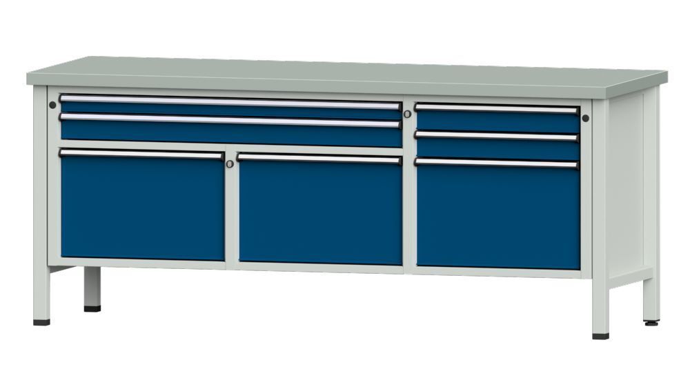 Anke Kastenwerkbank 2000 x 840 mm Blechbelag 40 mm V2000 Modell 281 V Produktbild Anke Kastenwerkbank 2000 x 840 mm Blechbelag 40 mm V2000 Modell 281 V