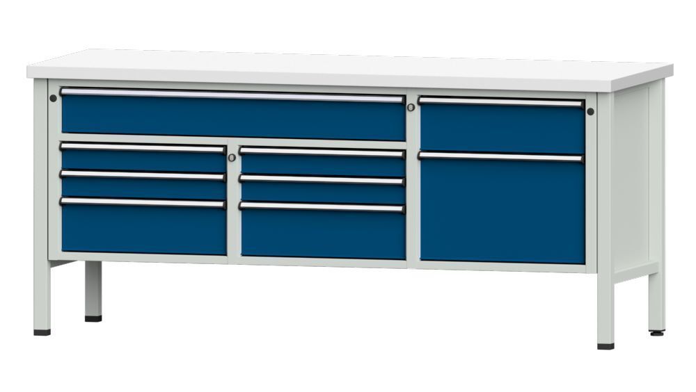 Anke Kastenwerkbank 2000 x 890 mm Kunststoffplatte 40 mm V2000 Modell 282 V Produktbild Anke Kastenwerkbank 2000 x 890 mm Kunststoffplatte 40 mm V2000 Modell 282 V