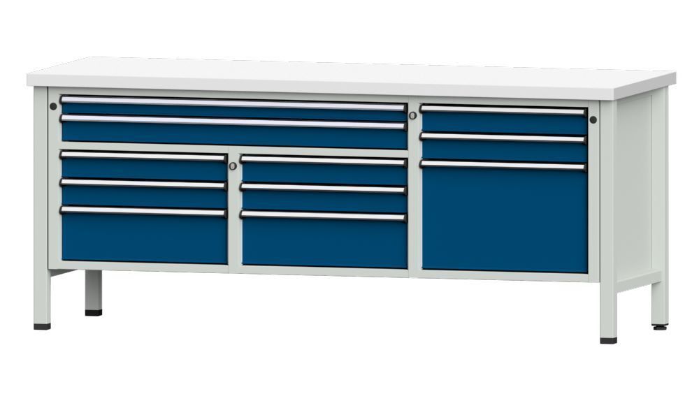Anke Kastenwerkbank 2000 x 840 mm Kunststoffplatte 40 mm V2000 Modell 283 V Produktbild Anke Kastenwerkbank 2000 x 840 mm Kunststoffplatte 40 mm V2000 Modell 283 V