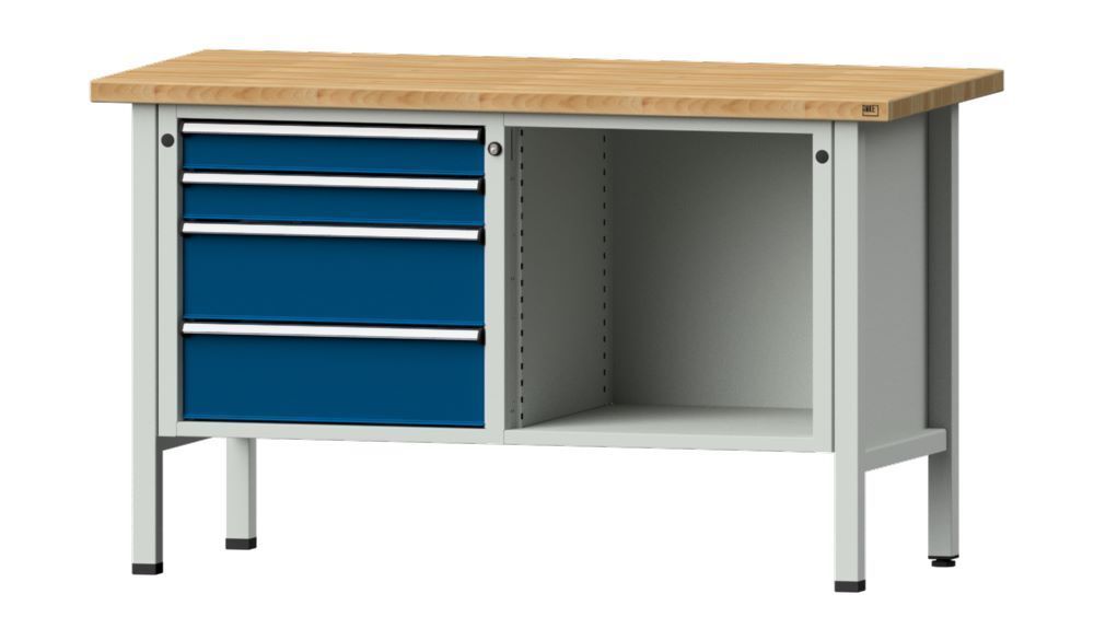 Anke Kastenwerkbank 1500 x 700 x 890 mm Buchenplatte 40 mm V1500 Modell 134 V Produktbild Anke Kastenwerkbank 1500 x 700 x 890 mm Buchenplatte 40 mm V1500 Modell 134 V