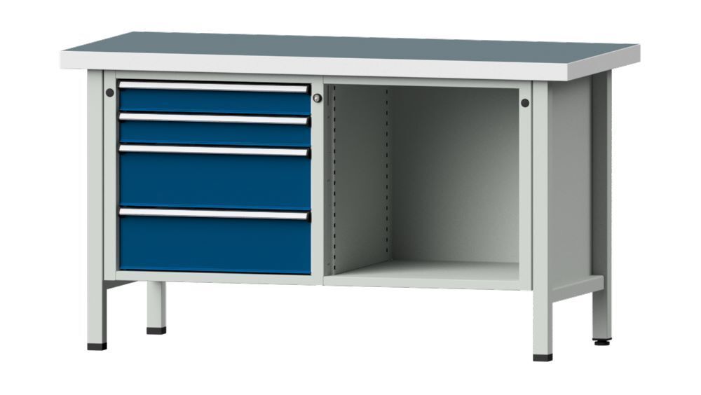 Anke Kastenwerkbank 1500 x 700 x 850 mm Universalplatte 50 mm V1500 Modell 134 V Produktbild Anke Kastenwerkbank 1500 x 700 x 850 mm Universalplatte 50 mm V1500 Modell 134 V