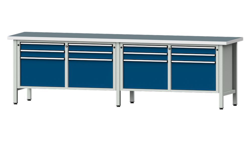 Anke Kastenwerkbank 2800 x 840 mm Universalplatte 40 mm V2800 Modell 233 V Produktbild Anke Kastenwerkbank 2800 x 840 mm Universalplatte 40 mm V2800 Modell 233 V