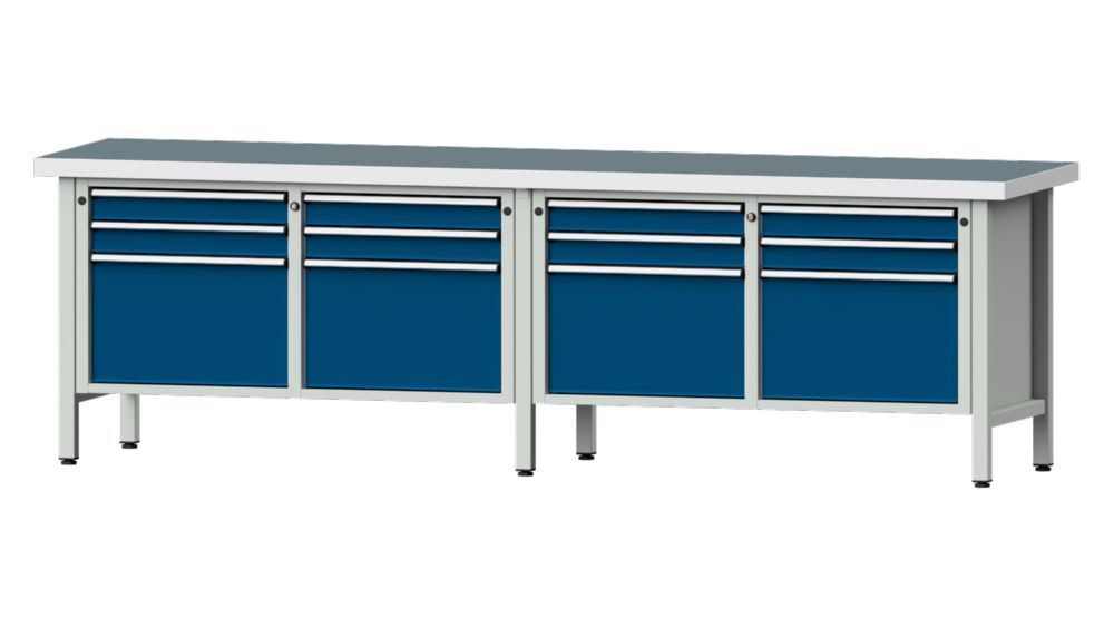 Anke Kastenwerkbank 2800 x 850 mm Universalplatte 50 mm V2800 Modell 233 V Produktbild Anke Kastenwerkbank 2800 x 850 mm Universalplatte 50 mm V2800 Modell 233 V