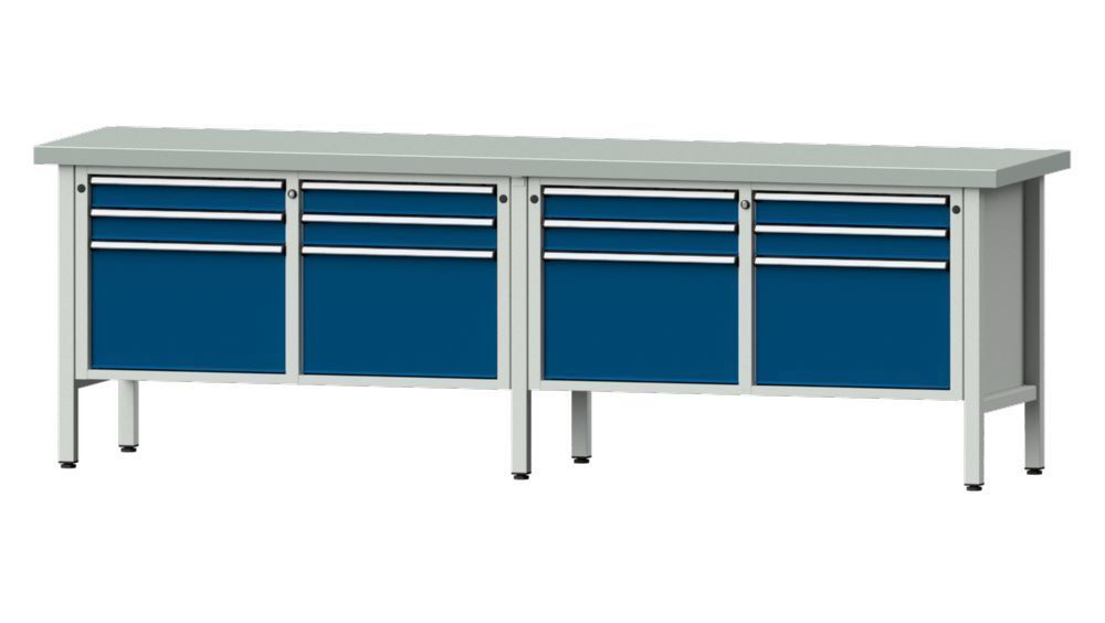 Anke Kastenwerkbank 2800 x 900 mm Blechplatte 50 mm V2800 Modell 233 V Produktbild Anke Kastenwerkbank 2800 x 900 mm Blechplatte 50 mm V2800 Modell 233 V