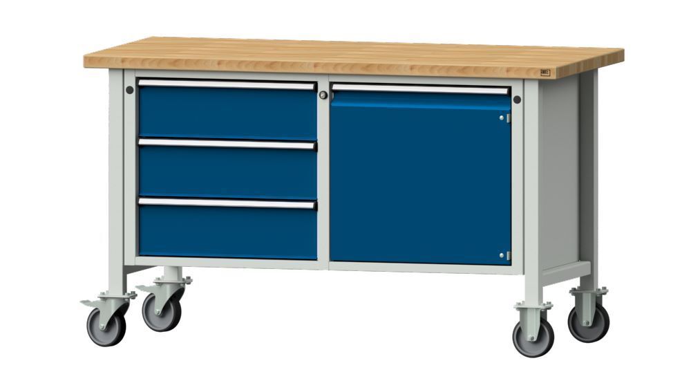 Anke Kastenwerkbank fahrbar mit Buchenplatte 1500 x 890 mm V1500 Modell 106 V Produktbild Anke Kastenwerkbank fahrbar mit Buchenplatte 1500 x 890 mm V1500 Modell 106 V