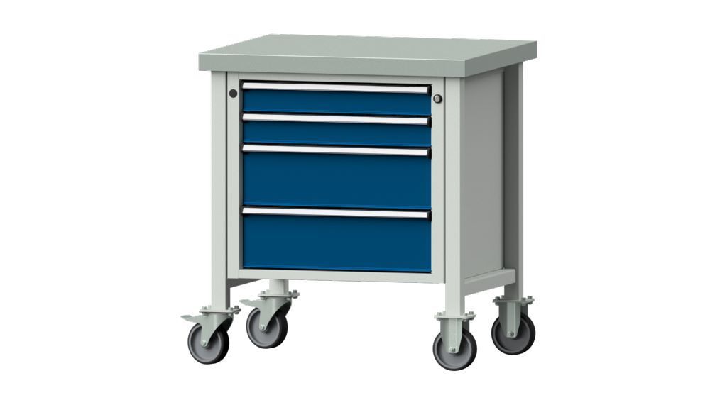 Anke Kastenwerkbank Serie V 800 Modell 21 V RAL 7035/5010 Arbeitsplatte Höhe 50 mm Produktbild Anke Kastenwerkbank Serie V 800 Modell 21 V RAL 7035/5010 Arbeitsplatte Höhe 50 mm