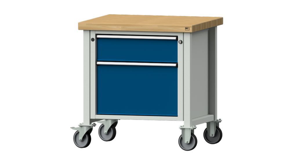 Anke Kastenwerkbank Serie V 800 Modell 55 V Arbeitsplatte Höhe 50 mm RAL 7035 / 5010 Produktbild Anke Kastenwerkbank Serie V 800 Modell 55 V Arbeitsplatte Höhe 50 mm RAL 7035 / 5010