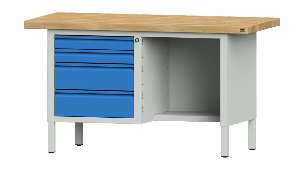 Anke Kastenwerkbank mit Buche Massiv Platte Serie E 1500 Modell 334 E Produktbild Anke Kastenwerkbank mit Buche Massiv Platte Serie E 1500 Modell 334 E