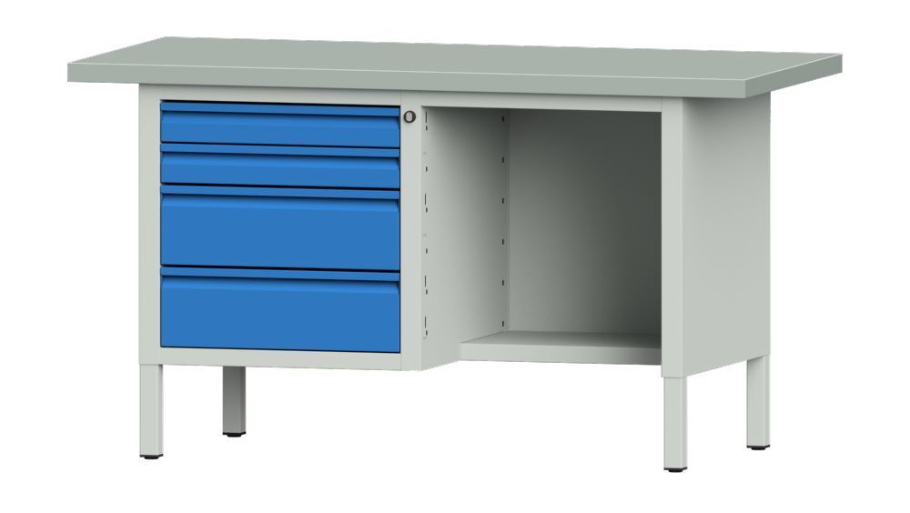 Anke Kastenwerkbank Serie E 1500 Modell 334 E verzinktes Blech Produktbild Anke Kastenwerkbank Serie E 1500 Modell 334 E verzinktes Blech