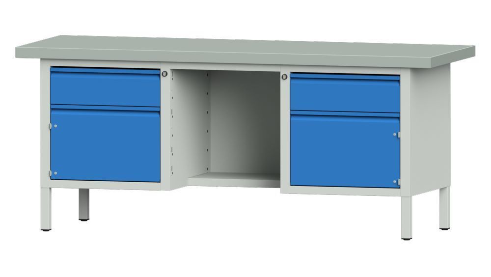 Produktbild Anke Kastenwerkbank 2000 mm Sitzer mittig Serie E 2000 Modell 319 E