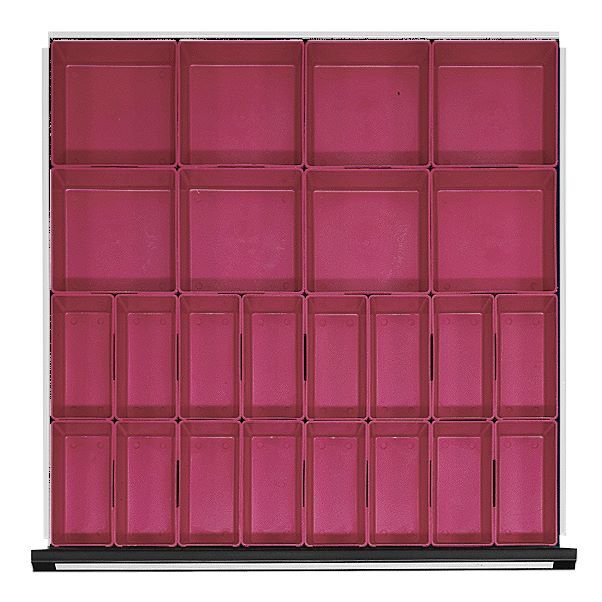Anke Kleinteilekästen für Schublade 600 x 600 mm für Fronthöhe 90 - 120 mm Produktbild Anke Kleinteilekästen für Schublade 600 x 600 mm für Fronthöhe 90 - 120 mm