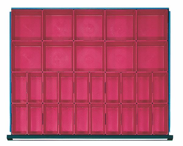 Anke Kleinteilekästen für Schublade 750 x 600 mm für Fronthöhe 60 mm Produktbild Anke Kleinteilekästen für Schublade 750 x 600 mm für Fronthöhe 60 mm