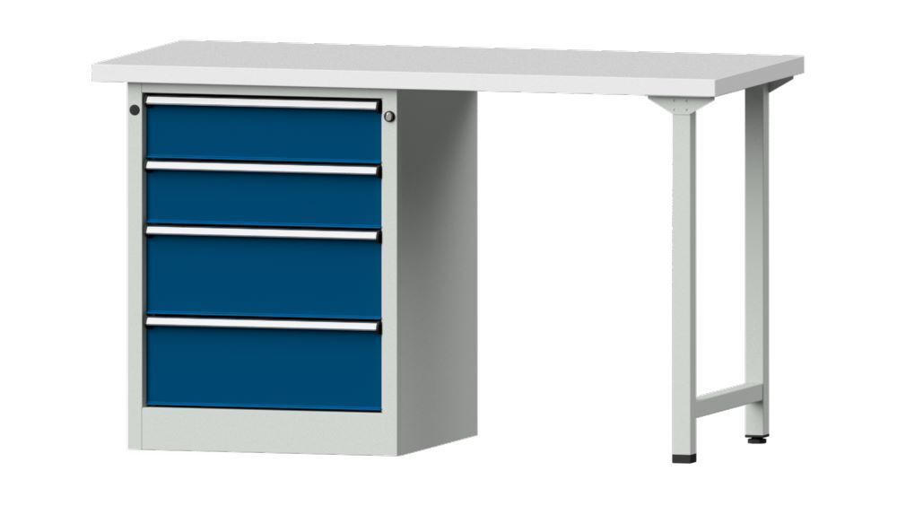 Anke Kombiwerkbank 1500 x 890 mm Kunststoffplatte 40 mm V1500 Modell 816 V Produktbild Anke Kombiwerkbank 1500 x 890 mm Kunststoffplatte 40 mm V1500 Modell 816 V