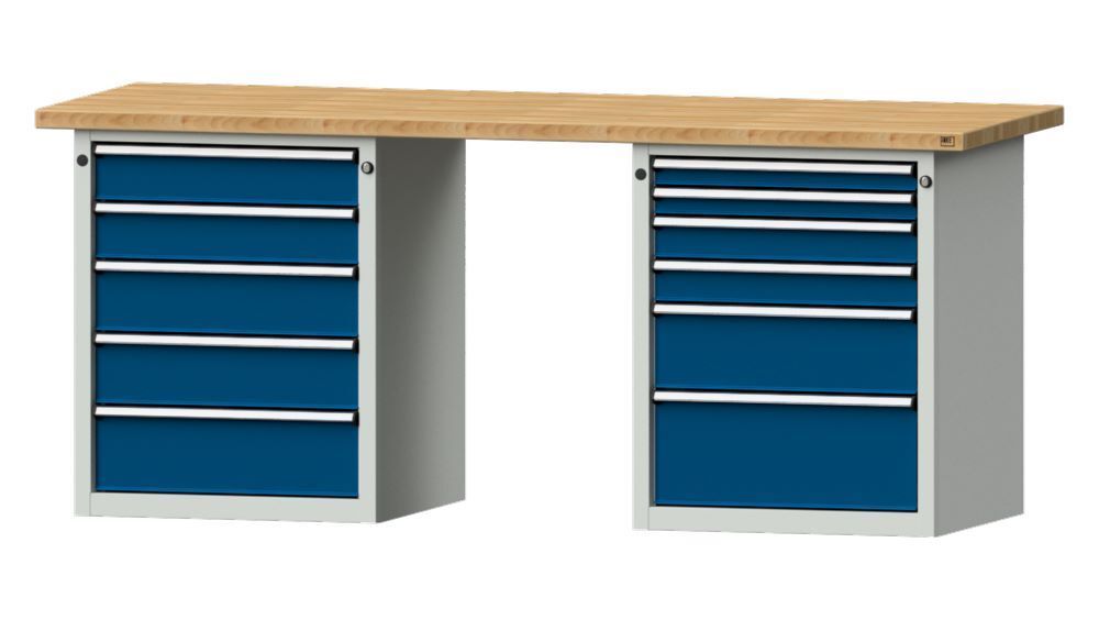 Anke Kombiwerkbank Serie V 2000 Modell 841 V Arbeitsplatte H 40 mm Produktbild Anke Kombiwerkbank Serie V 2000 Modell 841 V Arbeitsplatte H 40 mm