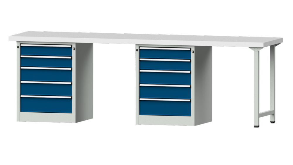 Anke Kombiwerkbank RAL 7035/5010 Serie V 2800 Modell 915 V Produktbild Anke Kombiwerkbank RAL 7035/5010 Serie V 2800 Modell 915 V