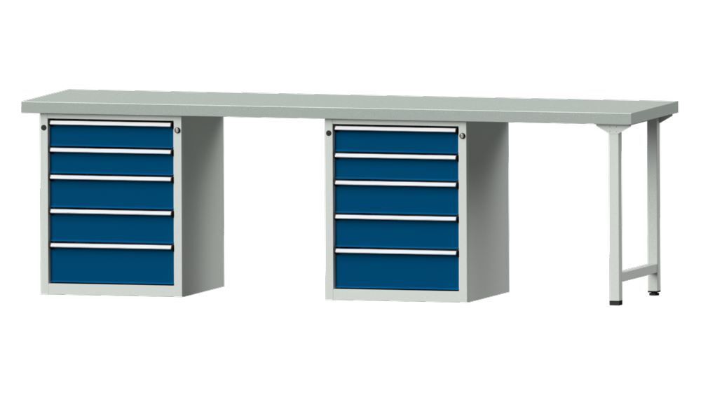 Anke Kombiwerkbank Serie V 2800 Modell 915 V Platte verzinktem Blechbelag B 2800 mm Produktbild Anke Kombiwerkbank Serie V 2800 Modell 915 V Platte verzinktem Blechbelag B 2800 mm