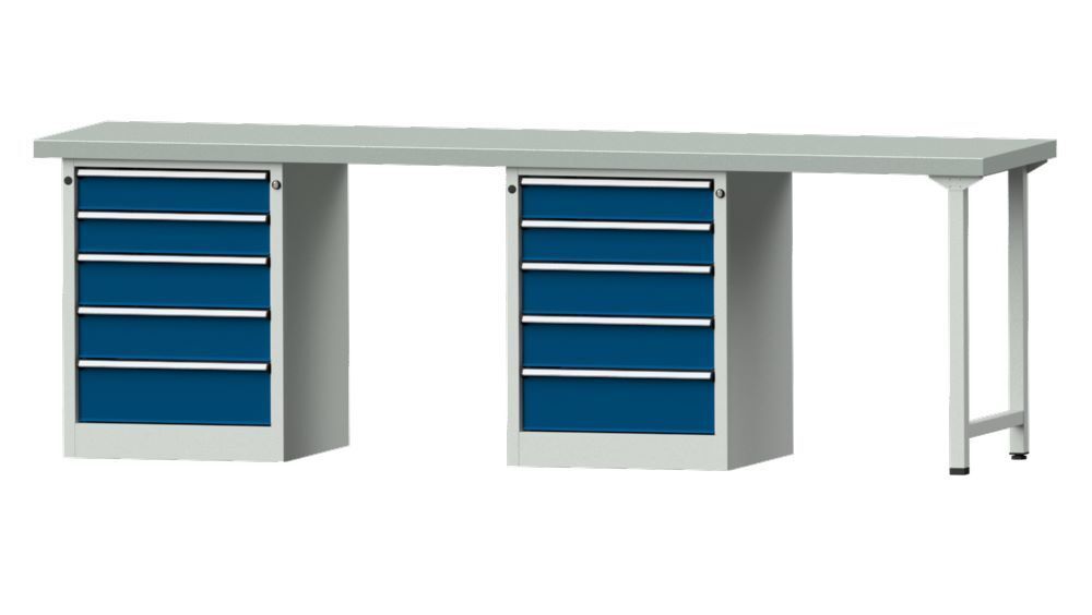 Anke Kombiwerkbank Serie V 2800 Modell 915 V RAL 7035/5010 Produktbild Anke Kombiwerkbank Serie V 2800 Modell 915 V RAL 7035/5010